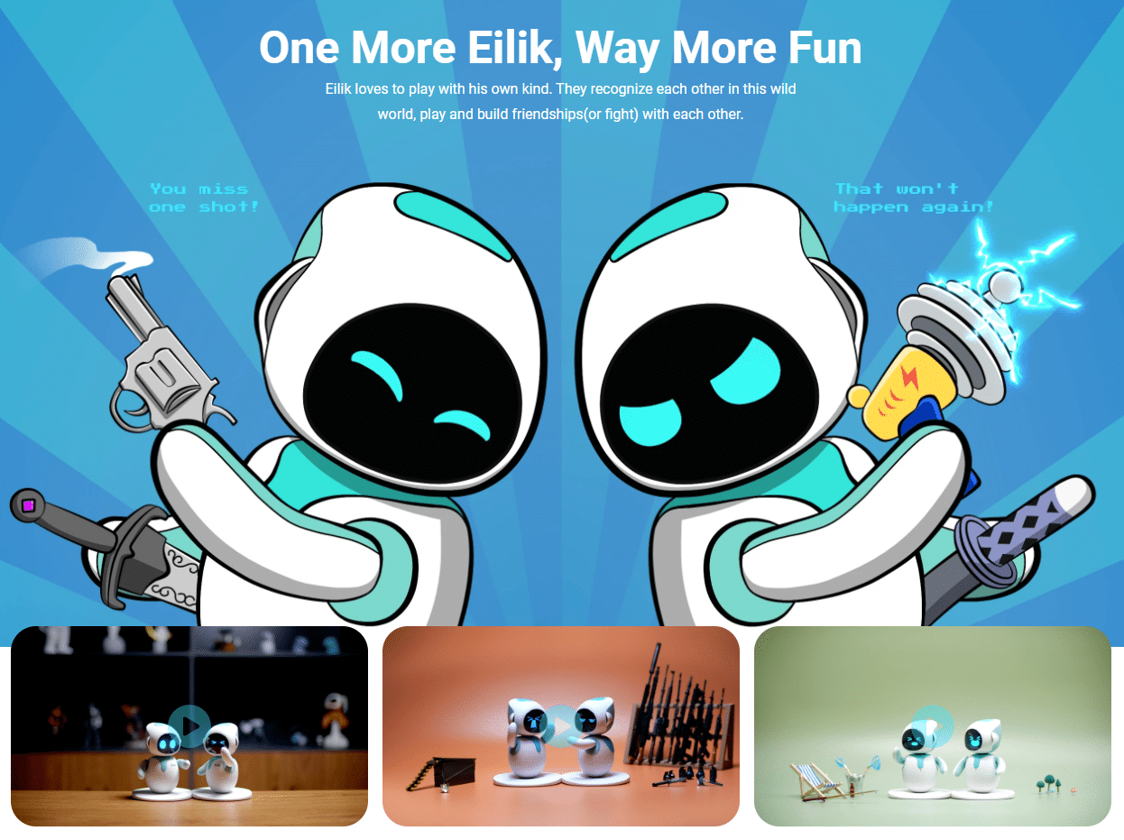 Eilik Emo Ai Toy Robot - เพื่อนหุ่นยนต์อัจฉริยะสำหรับเด็ก - Image 3