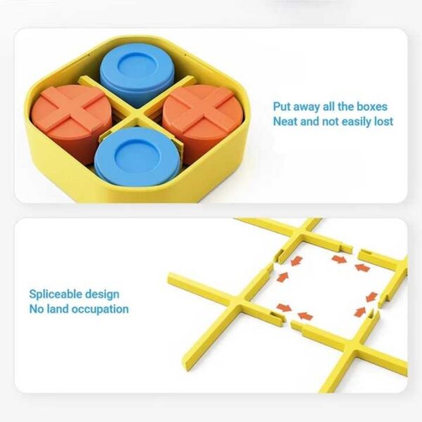2024 Giiker TIC-TAC-TOE BOLT Chess Puzzle Toy - เกมกระดานสำหรับครอบครัวขนาดกะทัดรัด พกพาง่าย ของขวัญสำหรับเด็ก - Image 6