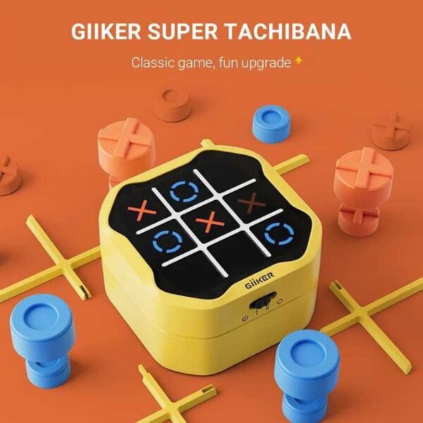2024 Giiker TIC-TAC-TOE BOLT Chess Puzzle Toy - เกมกระดานสำหรับครอบครัวขนาดกะทัดรัด พกพาง่าย ของขวัญสำหรับเด็ก - Image 4