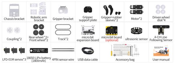 Hiwonder Qtruck Programmable Robot - หุ่นยนต์โปรแกรมได้ที่ขับเคลื่อนด้วย micro:bit - Image 21