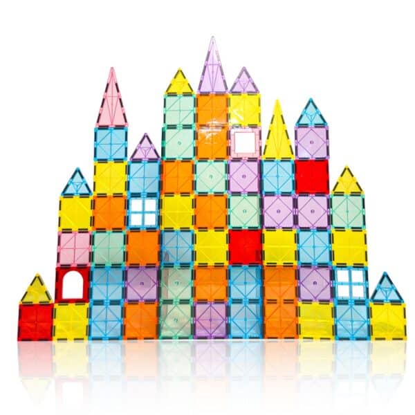 ShinleCube 3D DIY Magnetic Tiles – ชุดบล็อกแม่เหล็กเพื่อการสร้างสรรค์ STEM TOYS - 32-120ชิ้น/Set - Image 9