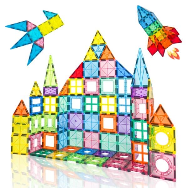 ShinleCube 3D DIY Magnetic Tiles – ชุดบล็อกแม่เหล็กเพื่อการสร้างสรรค์ STEM TOYS - 32-120ชิ้น/Set - Image 5