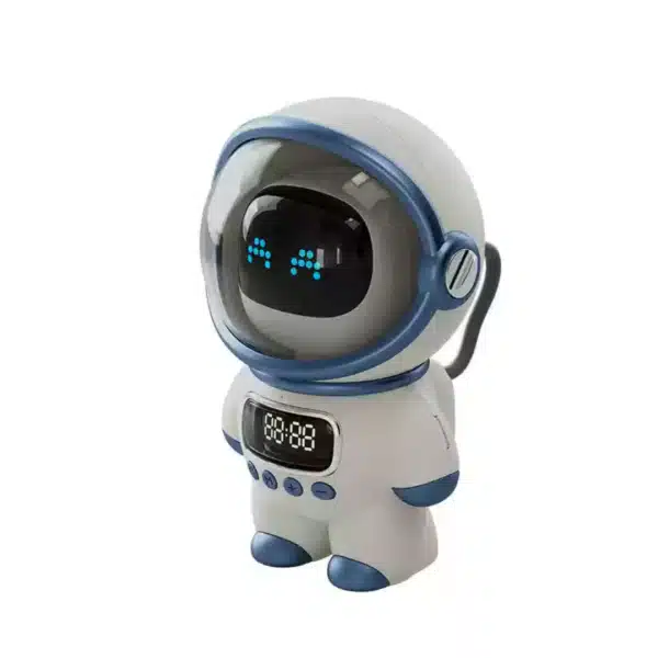 ลำโพงไร้สายขนาดเล็กอัจฉริยะ Minimality Smart Astronaut Speaker AI Robot พร้อมฟังก์ชันนาฬิกาปลุก ไฟกลางคืน - Image 4