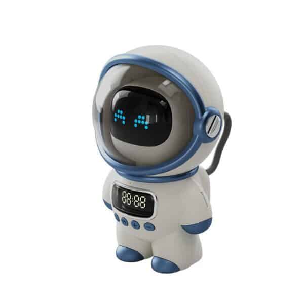 ลำโพงไร้สายขนาดเล็กอัจฉริยะ Minimality Smart Astronaut Speaker AI Robot พร้อมฟังก์ชันนาฬิกาปลุก ไฟกลางคืน - Image 6
