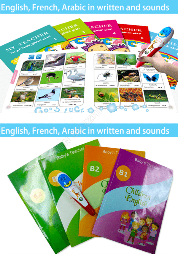 ปากกาอ่านอัจฉริยะ WiFi XUEZHIYOU, Learning Tools for Kids – ปากกาพูดได้เพื่อการศึกษาพร้อมควิซเสียงและการโต้ตอบระหว่างพ่อแม่ลูก - Image 7
