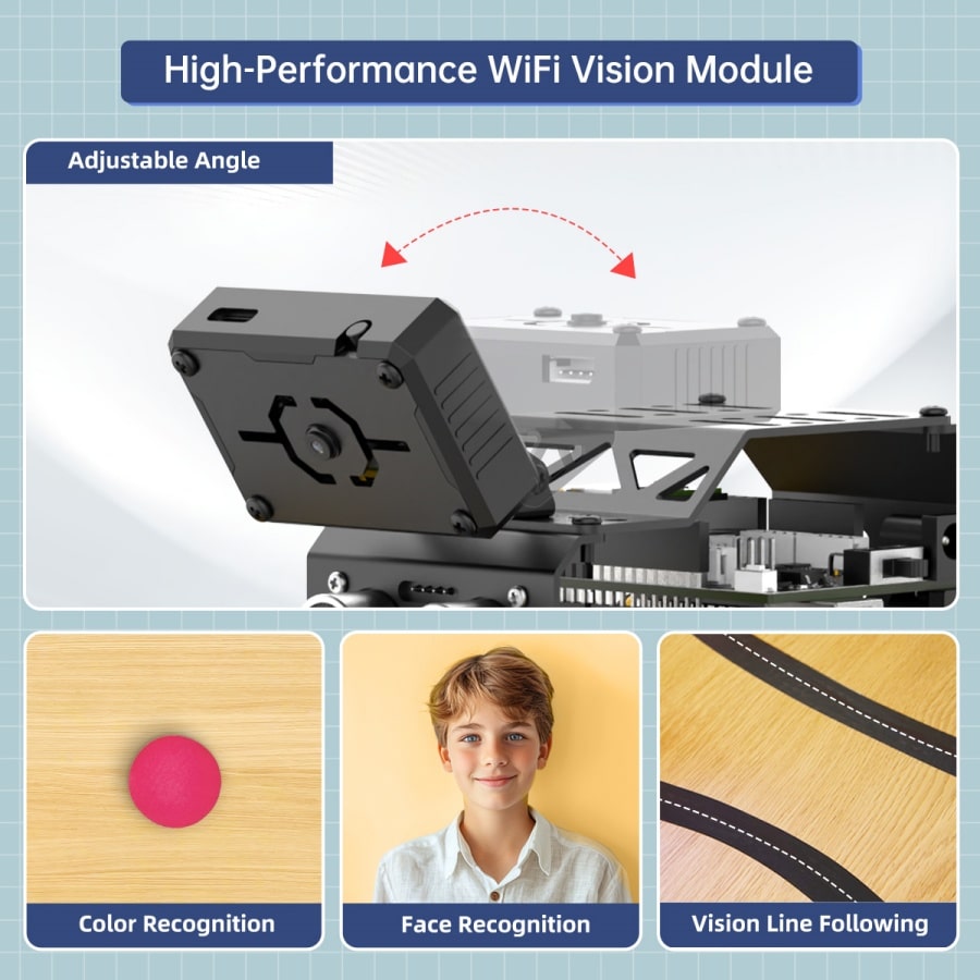 Hiwonder miniAuto Magic Smart Car Toys - หุ่นยนต์ AI Vision สำหรับการศึกษาและการเรียนรู้ - Image 16