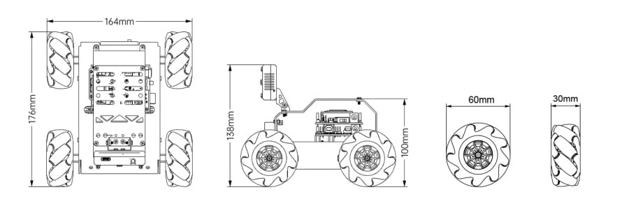 Magic miniAuto smart car AI visual recognition open source Wheat Wheel Arduino UNO programming robot 5