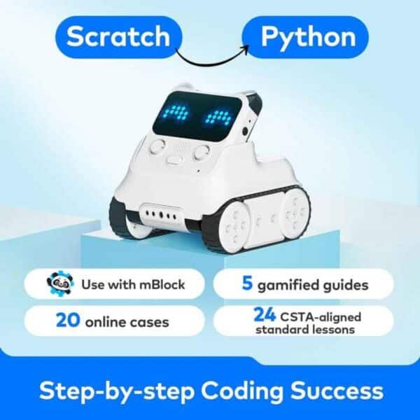 หุ่นยนต์ Makeblock Codey Rocky สอนเขียนโค้ดสำหรับเด็ก 8-12 ปี | รองรับ Scratch และ Python | ของเล่น STEM พร้อม AI - Image 6